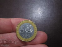 Republica Dominicană 5 pesos - 1997