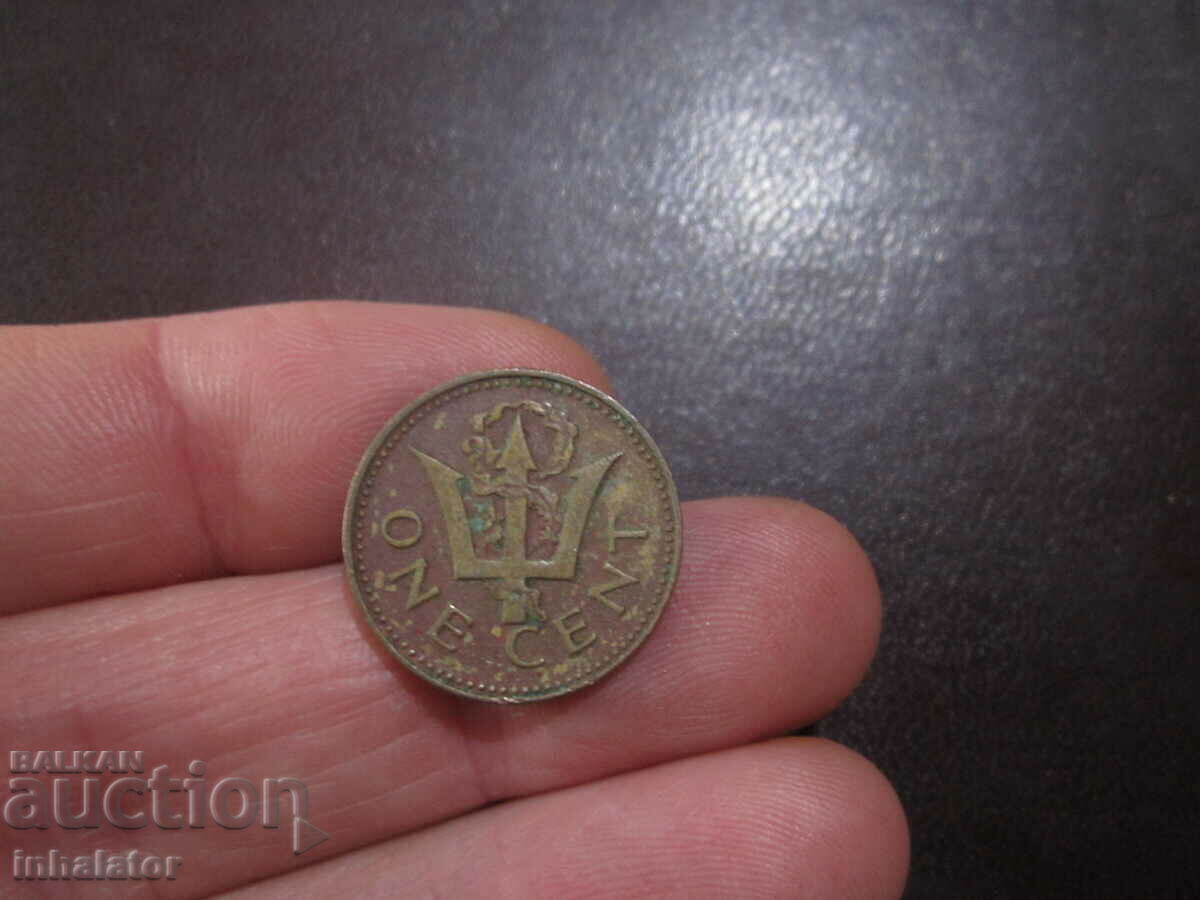 Барбадос 1 цент 1980 год