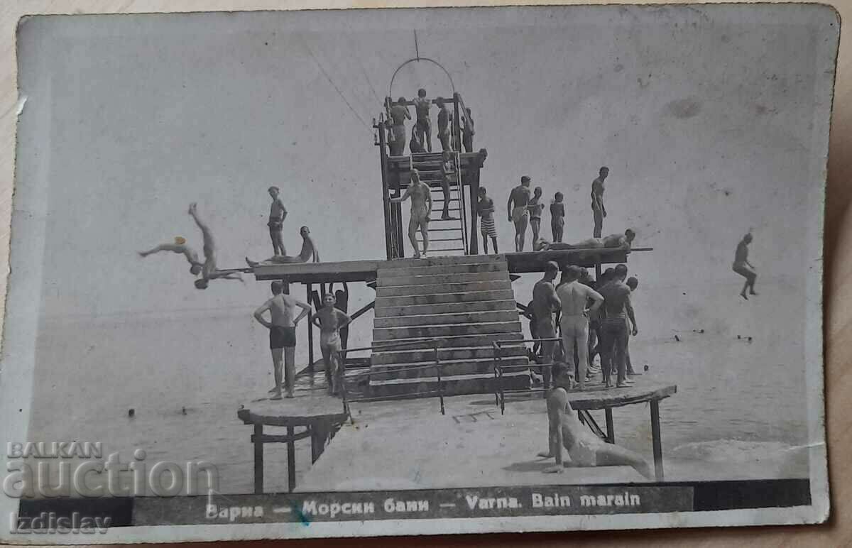 Rare collector's card Sea Baths - Varna Rare collector's card Sea Baths - Varna