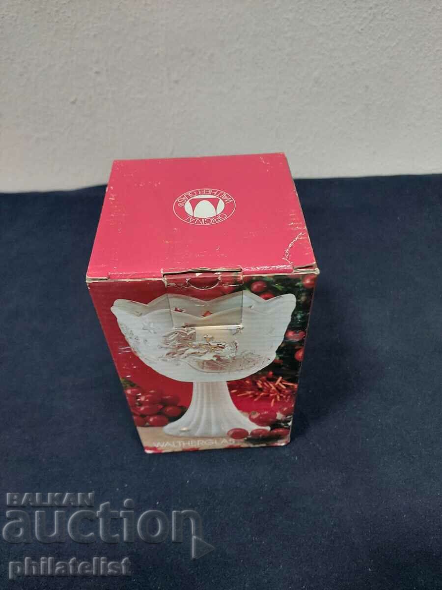 Stand / candle holder - Walther Glas - Frosted winter scene! with price 30.00 BGN | € 15.34 Stand / candle holder - Walther Glas - Frosted winter scene! with price 30.00 BGN | € 15.34