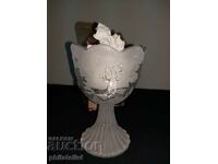 Stand / candle holder - Walther Glas - Frosted winter scene!