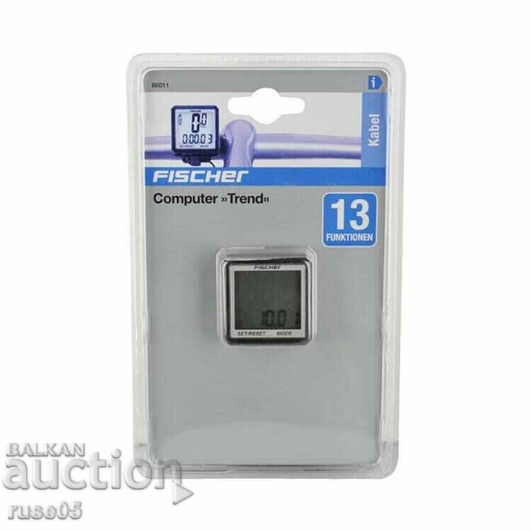 Υπολογιστής ποδηλάτου "Trend Fischer - AS-100" με 13 λειτουργίες καινούργιο με τιμή 25.00 BGN | € 12.78