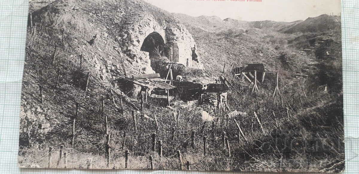 Auction Card - Battle of Verdun fort Souville 1916. WW1 Auction Card - Battle of Verdun fort Souville 1916. WW1