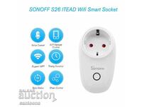 Priză Smart WiFi SONOFF S26R2 - 16A/4000W, Alexa
