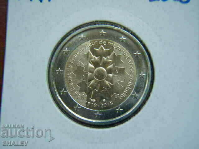 2 euro 2018 France "100 years" (1) /France/ - Unc (2 euro) with price 9.89 BGN | € 5.06 2 euro 2018 France "100 years" (1) /France/ - Unc (2 euro) with price 9.89 BGN | € 5.06