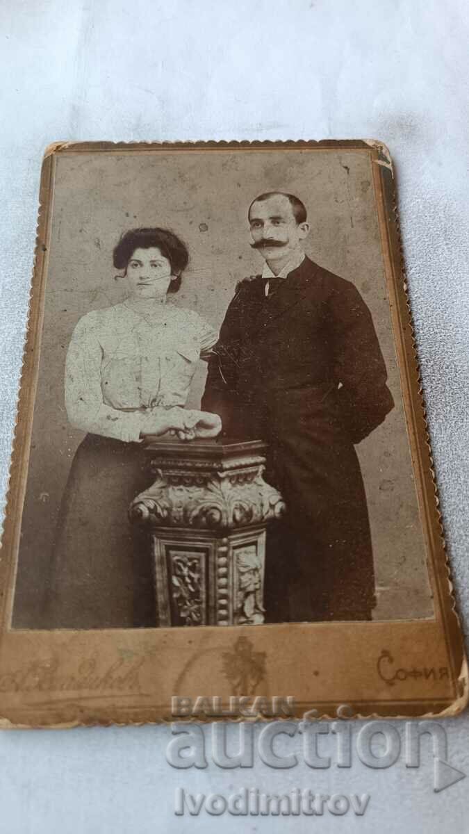 Снимка Мъж и жена Картон