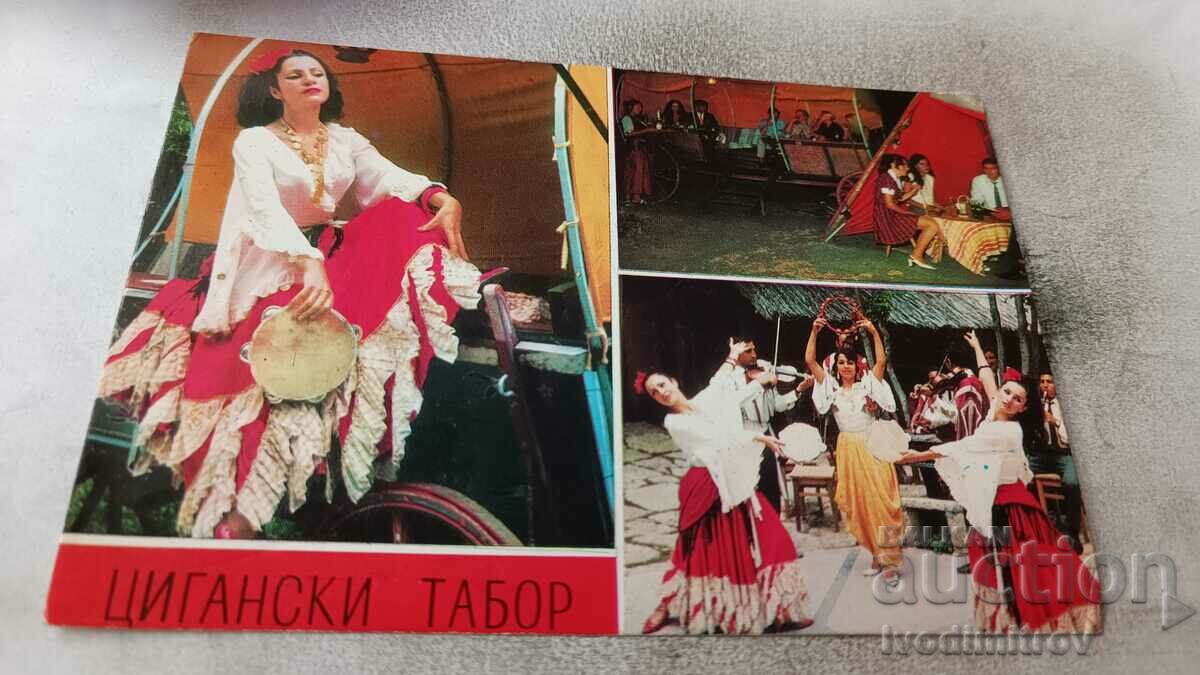 Postcard Gypsy Camp Collage