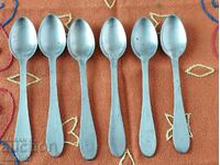 6 small spoons for caviar, coffee, ice cream 11 cm