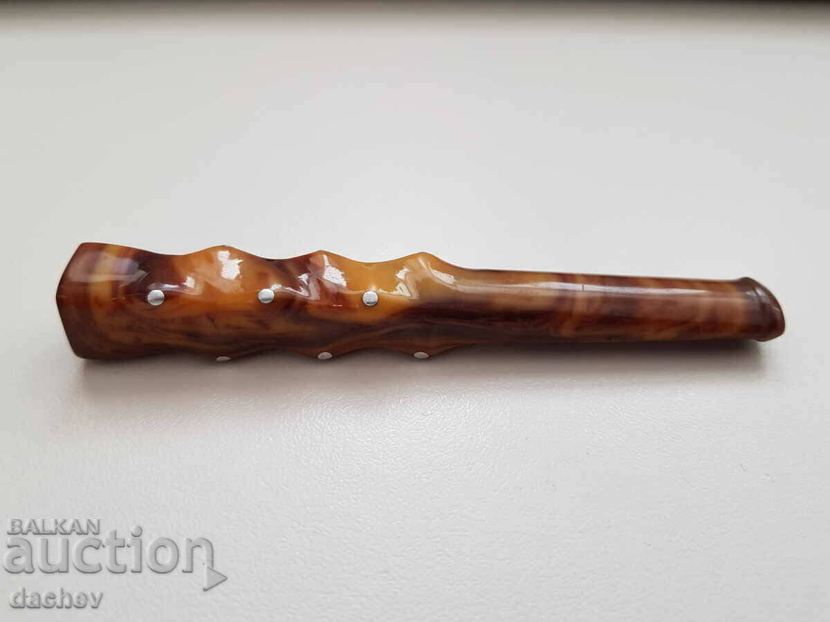 Παράδοση Old Cigarette Silver Catalin Molten Amber Bakelite Damar Παράδοση Old Cigarette Silver Catalin Molten Amber Bakelite Damar