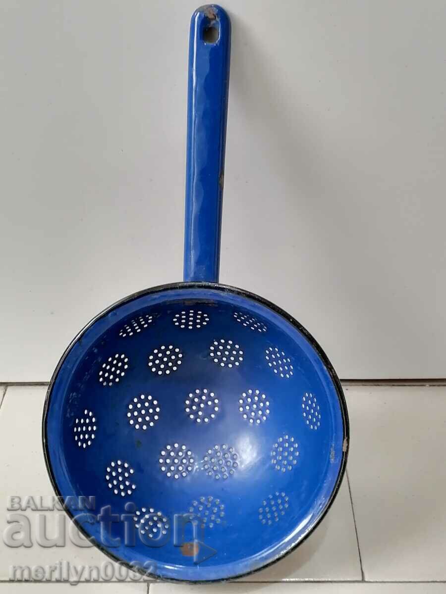 Delivery of Old enameled colander, court with enamel injured by the People's Republic of Bulgaria