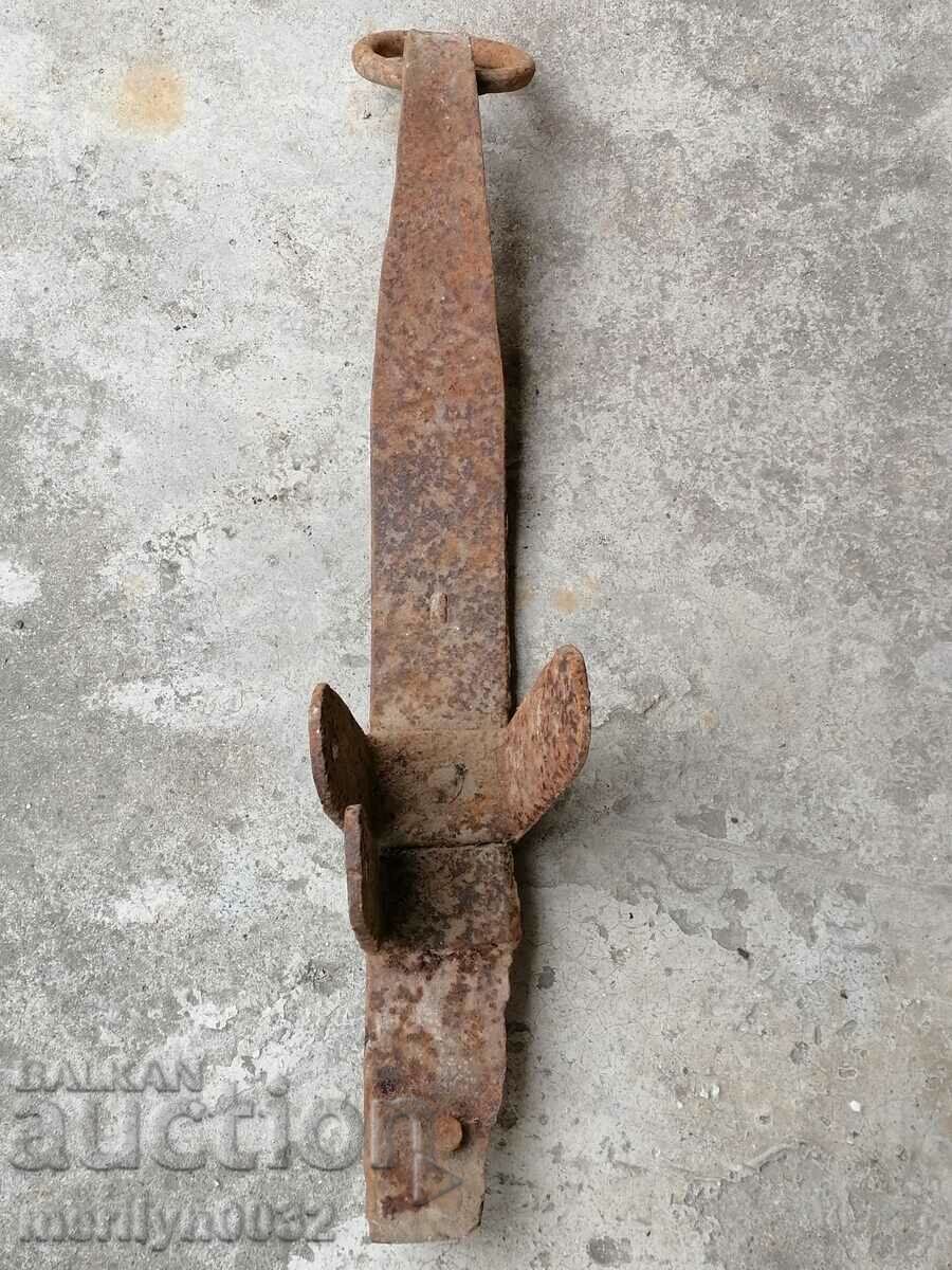Auction Old brake for wagon wagon wrought iron primitive Auction Old brake for wagon wagon wrought iron primitive