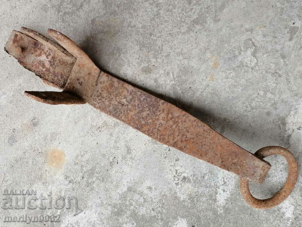 Old brake for wagon wagon wrought iron primitive - 7 Old brake for wagon wagon wrought iron primitive - 7