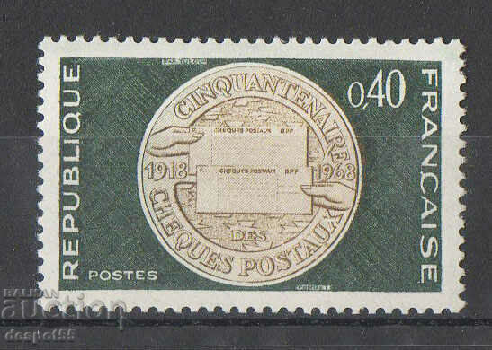 1968. France. 50 years postal bank accounts.