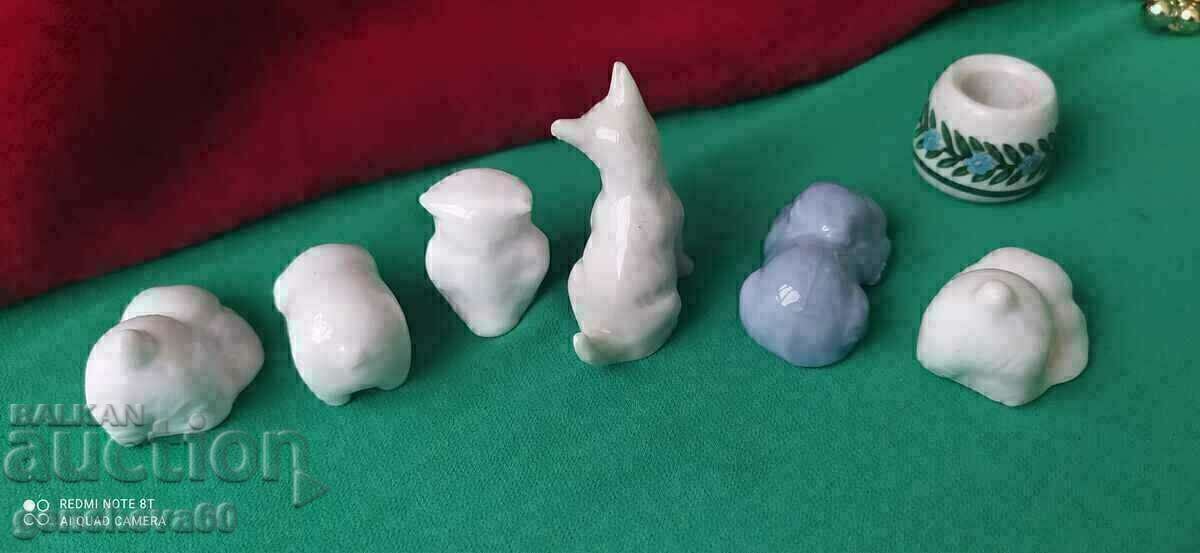 LOT of various porcelain animals/miniatures with price 12.00 BGN | € 6.14