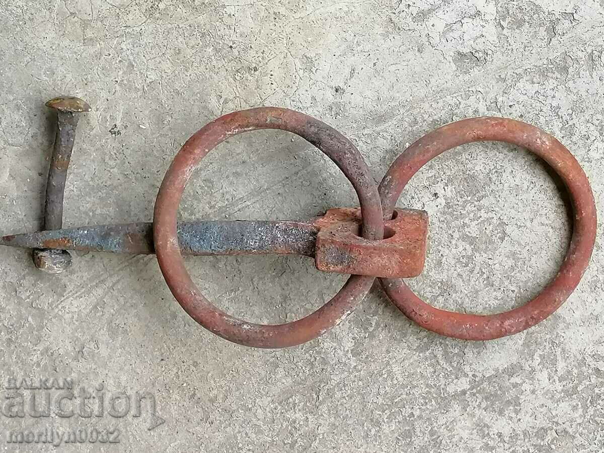 Metal rings, wrought iron for a wagon - 7