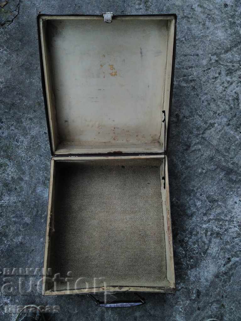 Auction Old original pressed cardboard box Auction Old original pressed cardboard box