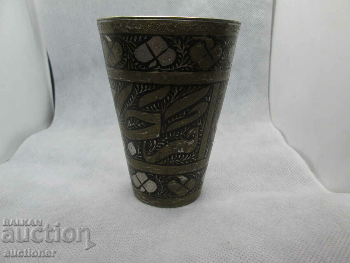 OLD GLASS WITH TUGRA - 6 OLD GLASS WITH TUGRA - 6