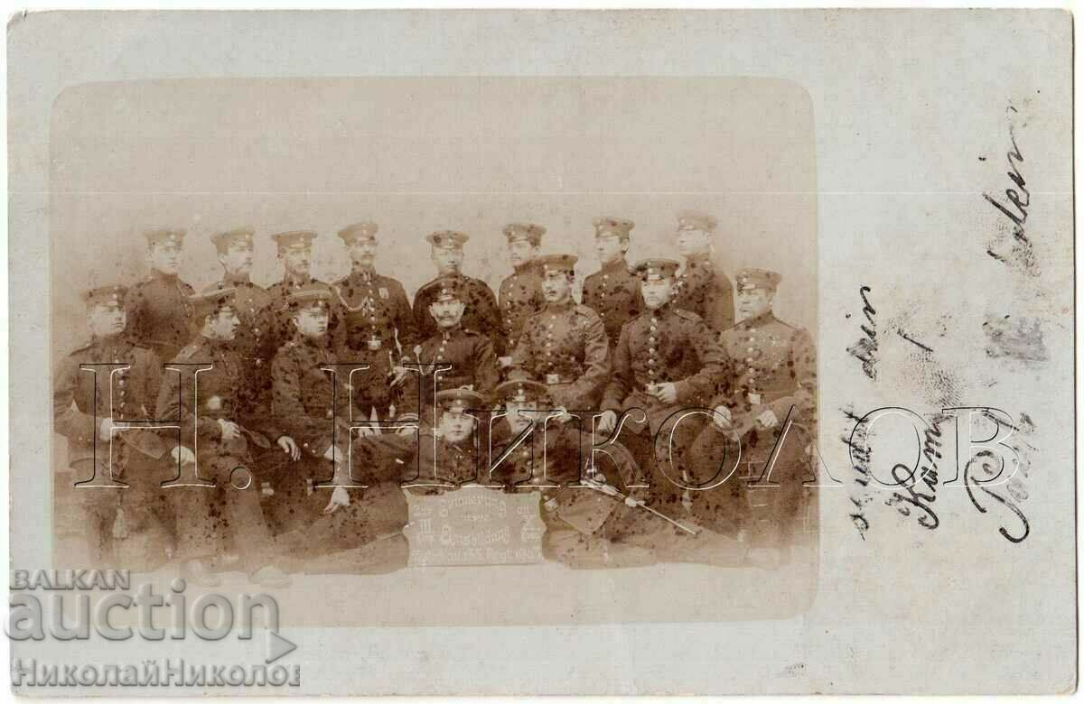 1903 OLD PHOTO GERMANY GERMAN MILITARY CAND. OFFICERS D225