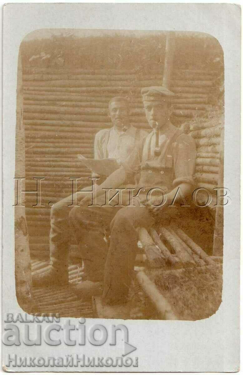 1916 OLD PHOTO GERMANY GERMAN MILITARY PIPE G227 1916 OLD PHOTO GERMANY GERMAN MILITARY PIPE G227