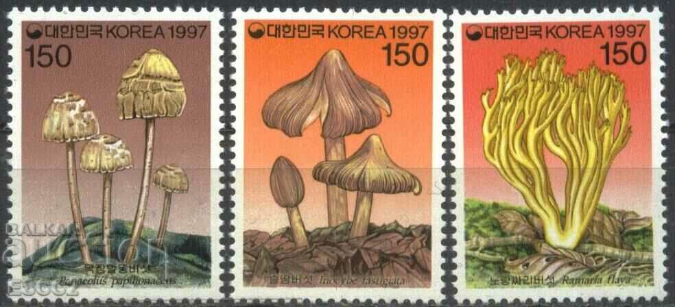 Чисти марки Флора Гъби 1997 от Южна Корея