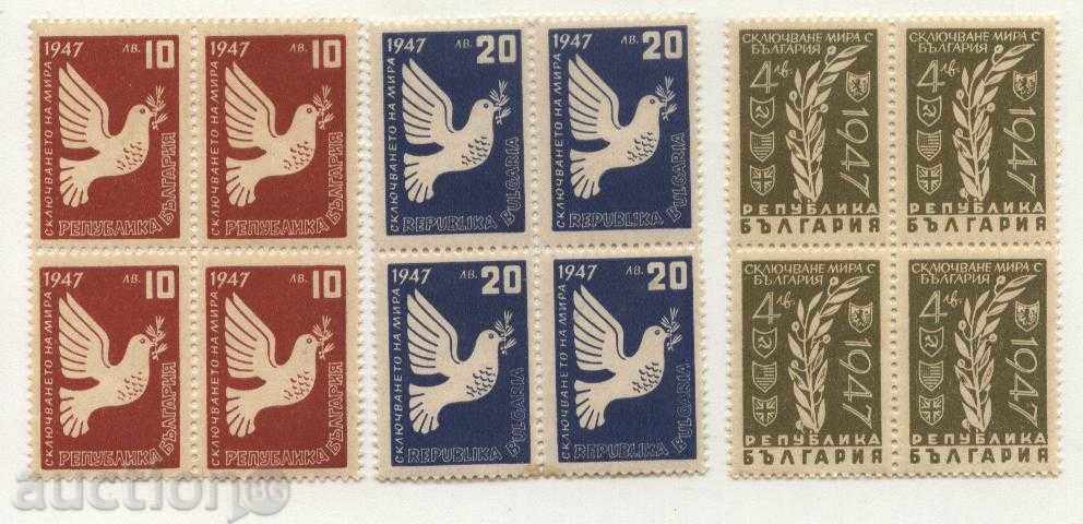Чисти марки Сключване на мира с България 1947 от  България