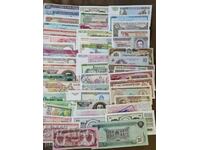 A pack of different 500 banknotes all over the world!