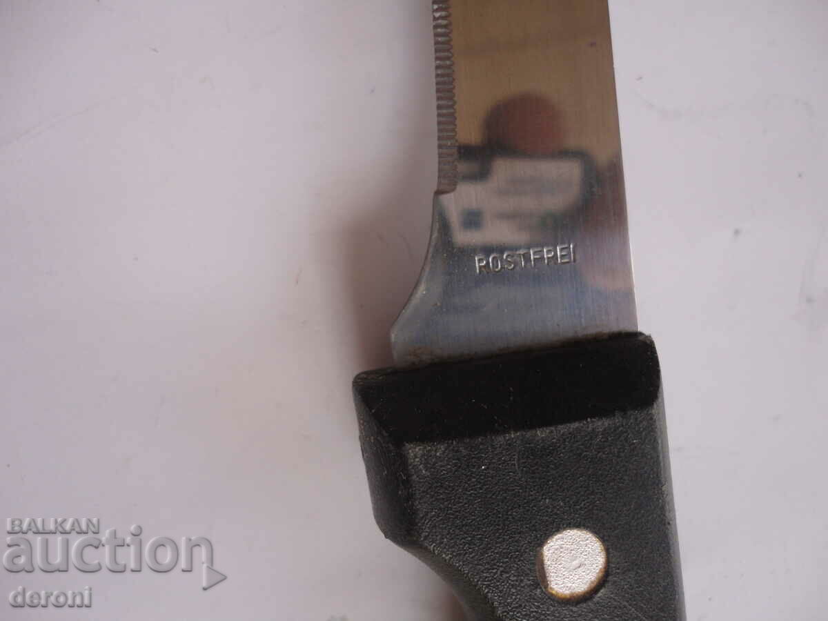 German knife Rostfrei 6 with price 5.00 BGN | € 2.56 German knife Rostfrei 6 with price 5.00 BGN | € 2.56