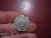 1908 10 pfennig letter E - Germany