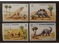 Sao Tome 1982 Fauna/Dinosaurs 10€ MNH