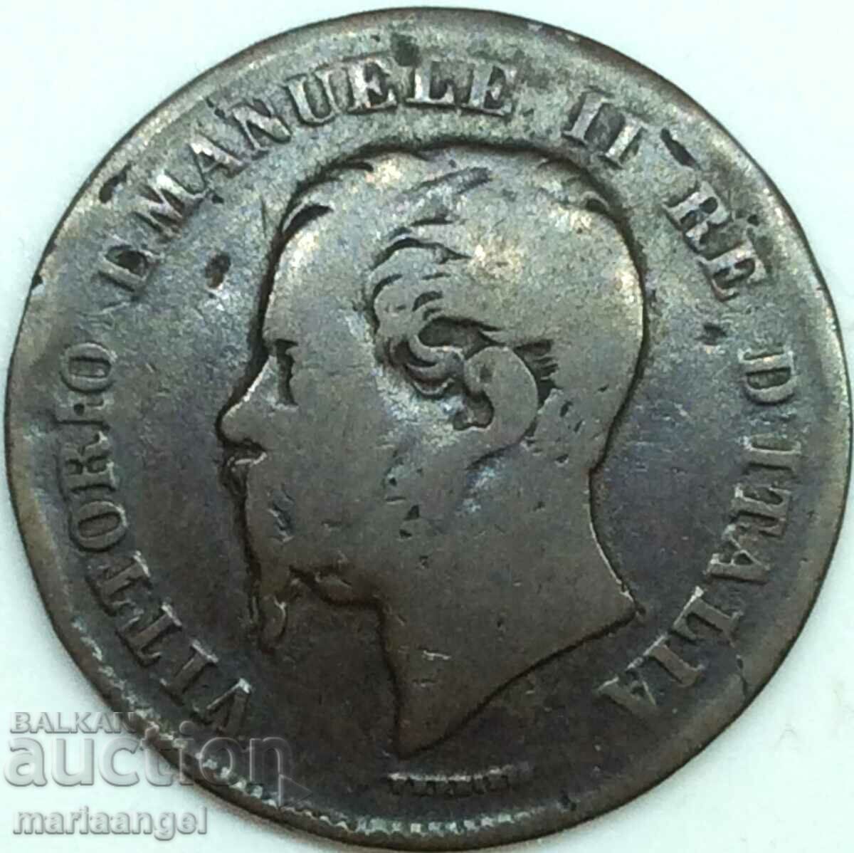 ITALY 1862 5 centesimi centesimi N - Naples