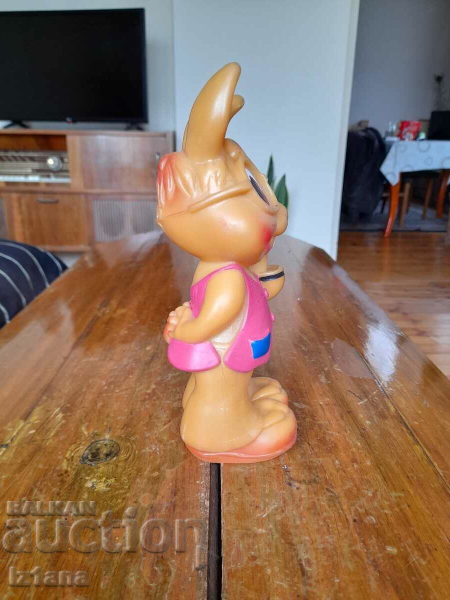 Old rubber toy rabbit with price 40.00 BGN | € 20.45 Old rubber toy rabbit with price 40.00 BGN | € 20.45