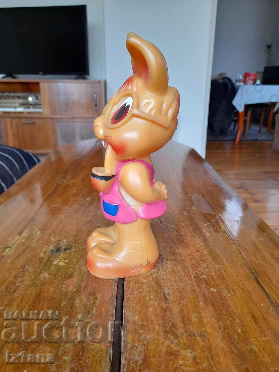Delivery of Old rubber toy rabbit Delivery of Old rubber toy rabbit