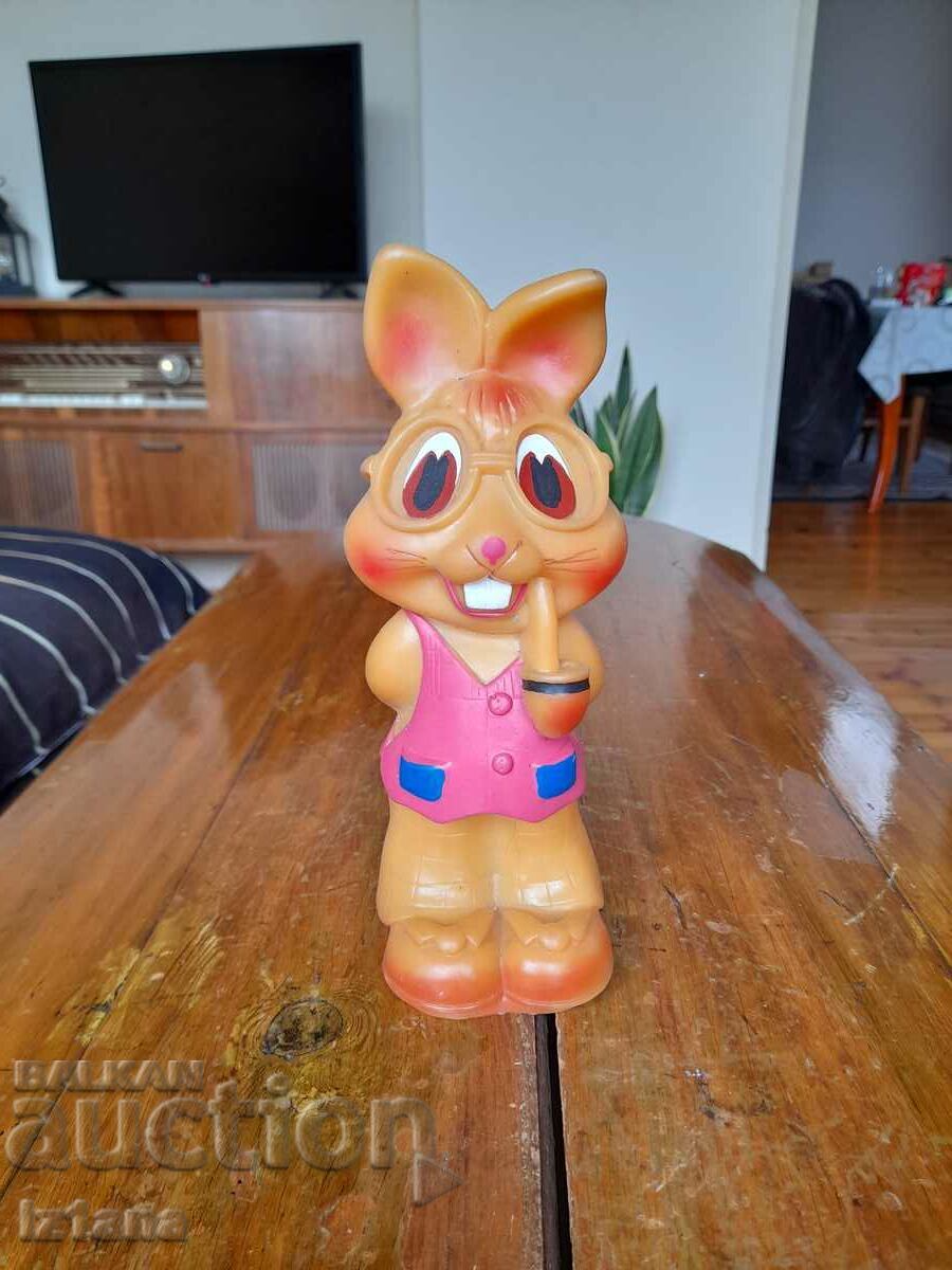 Old rubber toy rabbit Old rubber toy rabbit