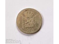 Belgium 1 franc 1887