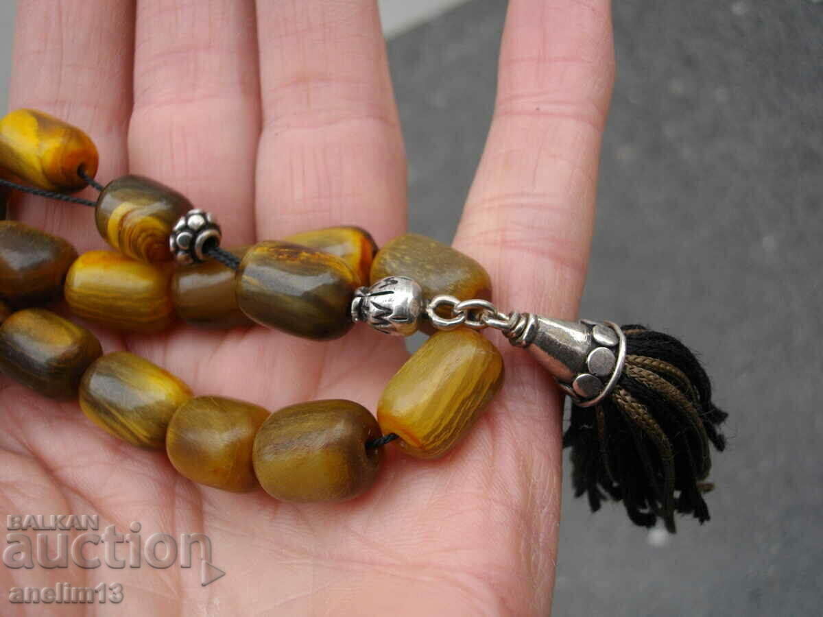 СТАРА БРОЕНИЦА БИВОЛСИ РОГ СЪС СРЕБЪРЕН ПИСКЮЛ - 6 СТАРА БРОЕНИЦА БИВОЛСИ РОГ СЪС СРЕБЪРЕН ПИСКЮЛ - 6