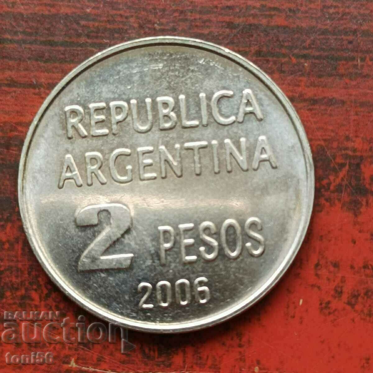 Αργεντινή 2 πέσος 2006 αναμνηστικό UNC
