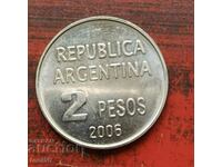 Αργεντινή 2 πέσος 2006 αναμνηστικό UNC