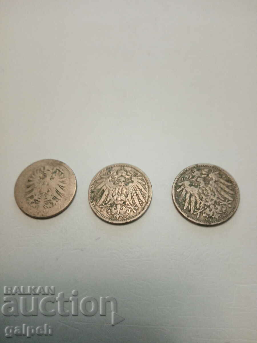 COINS - GERMANY - 3 pcs. with price 2.00 BGN | € 1.02 COINS - GERMANY - 3 pcs. with price 2.00 BGN | € 1.02