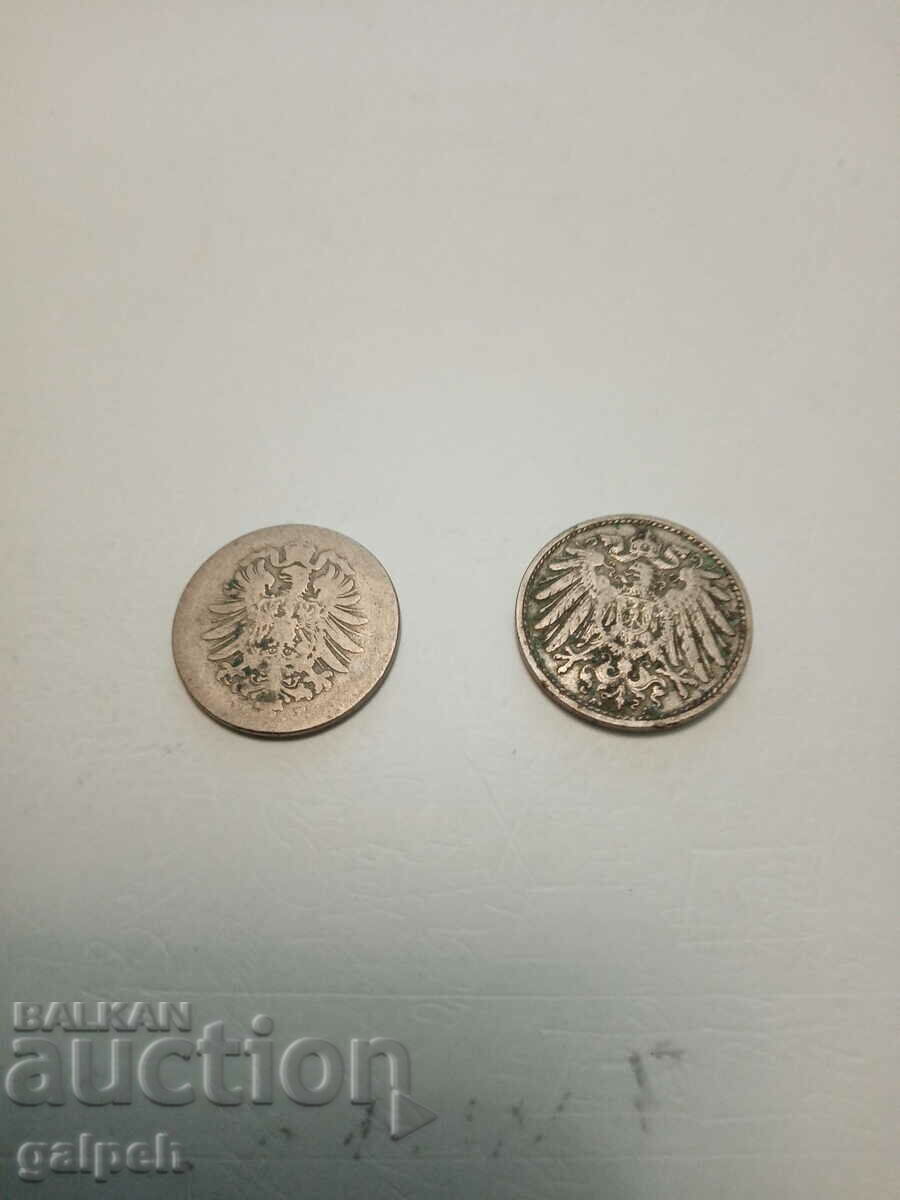 COINS - GERMANY - 2 pcs. with price 1.50 BGN | € 0.77 COINS - GERMANY - 2 pcs. with price 1.50 BGN | € 0.77