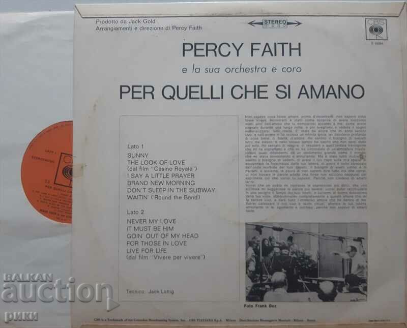 Percy Faith Η ορχήστρα και η χορωδία του – Per Quelli Che Si Am με τιμή 16.00 BGN | € 8.18 Percy Faith Η ορχήστρα και η χορωδία του – Per Quelli Che Si Am με τιμή 16.00 BGN | € 8.18