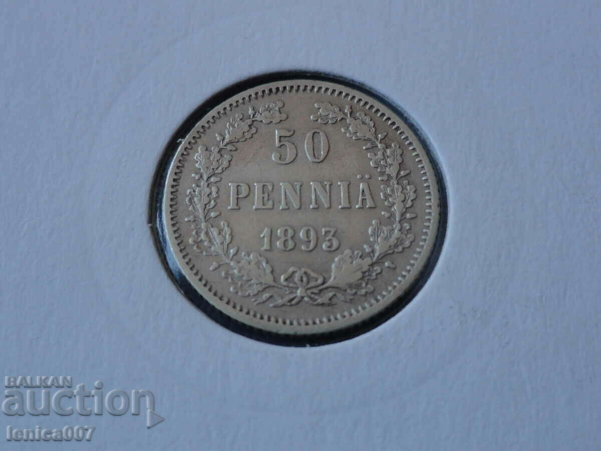 Russia (Finland) 1893 - 50 pennies