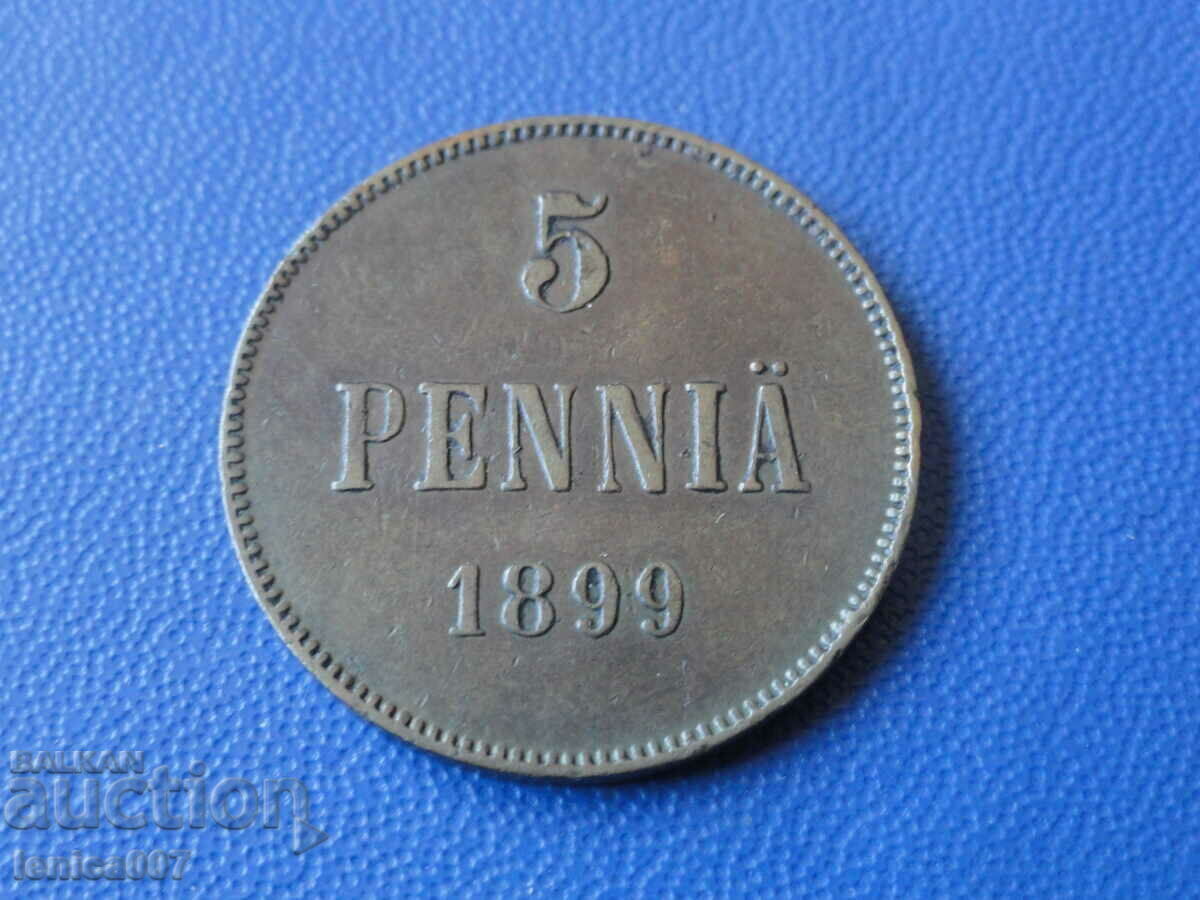 Licitație Rusia (Finlanda) 1899 - 5 bănuți Licitație Rusia (Finlanda) 1899 - 5 bănuți