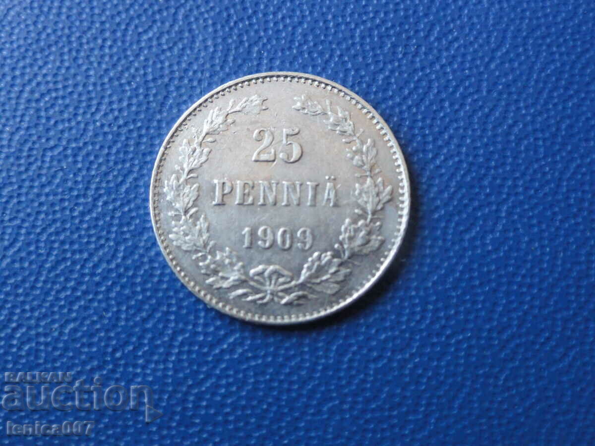 Δημοπρασία Ρωσία (Φινλανδία) 1909 - 25 πέννι (Ag)