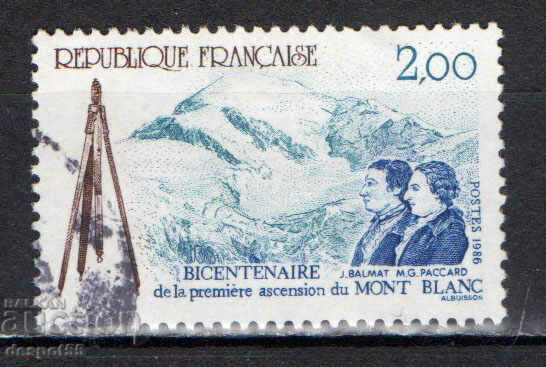 1986. Franța. 200 de ani de la prima ascensiune pe Mont Blanc.