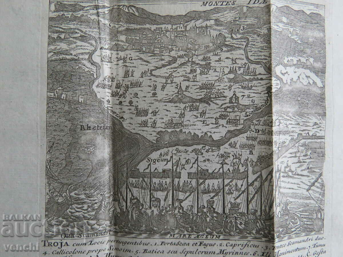 18TH CENTURY - ILIAD - ENGRAVING - ORIGINAL - TROY with price 39.99 BGN | € 20.45 18TH CENTURY - ILIAD - ENGRAVING - ORIGINAL - TROY with price 39.99 BGN | € 20.45