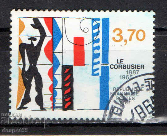 1987. France. 100th anniversary of the birth of Le Corbusier.