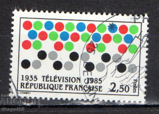 1985. Франция. 50-годишнината на френската телевизия.