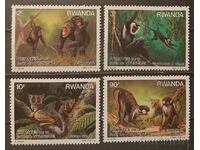 Rwanda 1988 Fauna/Monkeys MNH