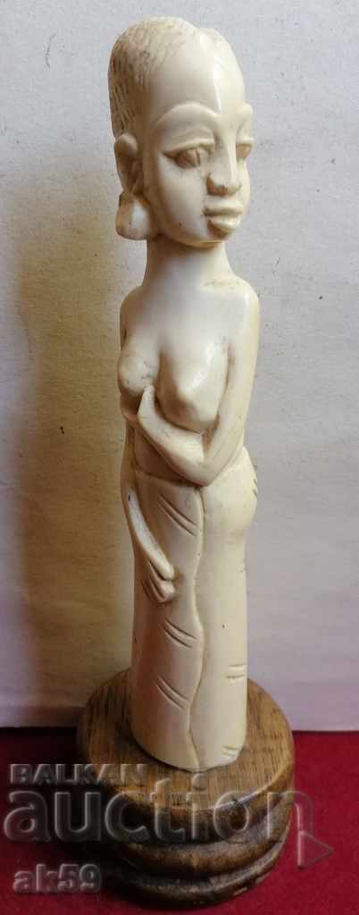 "African woman" erotic small plastic - ivory.
