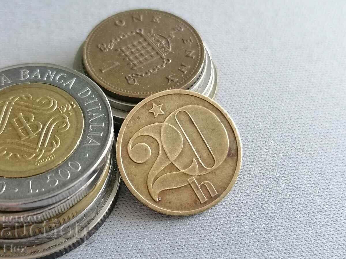 Monedă - Cehoslovacia - 20 Heller | 1980.